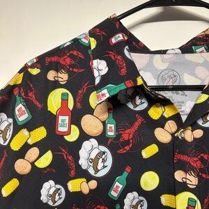 Infinite drip Official Bucc-ees Crawfish Boil shirt sleeve Button down